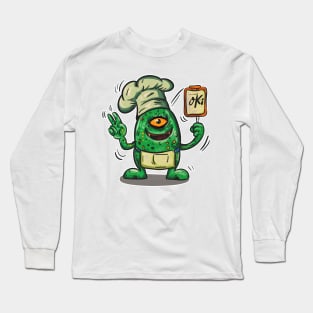 Green Monster Chef Long Sleeve T-Shirt